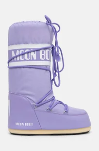 Moon Boot śniegowce MB ICON NYLON kolor fioletowy 80D1400440 E001 - Śniegowce damskie - miniaturka - grafika 1