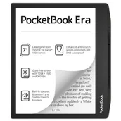 Etui do czytników e-book - PocketBook Era 16GB Srebrny + etui Flip Czarne + 60 dni Legimi + 1100 ebooków GRATIS! - miniaturka - grafika 1