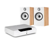 Zestawy stereo - Bluesound POWERNODE EDGE (biały) + 607 S2 (dąb) - miniaturka - grafika 1