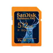 Karty pamięci - SanDisk Outdoors FHD SDXC UHS-I Card - 512GB Single Pack - SDSDUWL-512G-GN6VN - miniaturka - grafika 1