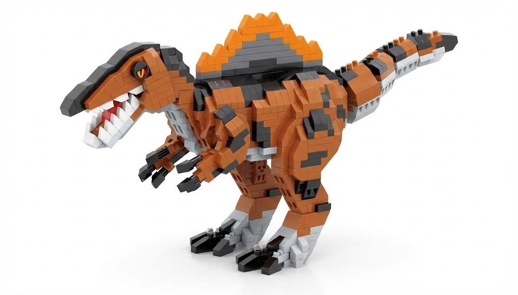 KLOCKI KONSTRUKCYJNE DINOZAUR 1089 ELEMENTÓW DUŻY MODEL