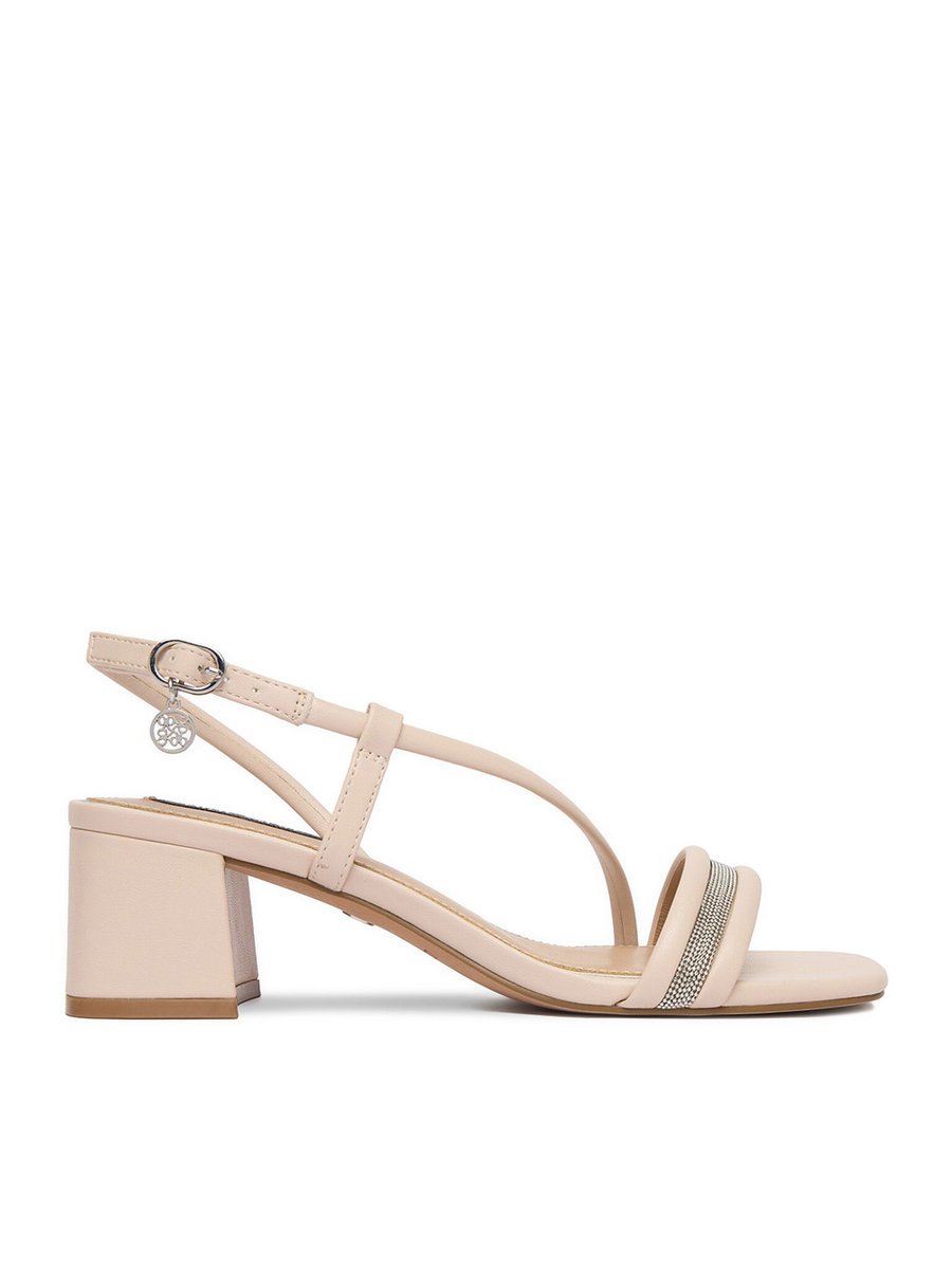 Nine West Sandały Damskie Beżowy NINE WEST-EO-LS505187-13 Beżowy jasny