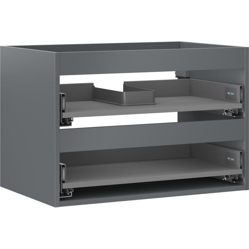 Mexen Box-A korpus szafki podumywalkowej 70 cm, 2 szuflady, grafit mat - 91AX0-0700-470-2-66