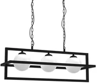 Lampy sufitowe - Lampa wisząca Diego MLP8569 prostokątna balls biała czarna - miniaturka - grafika 1