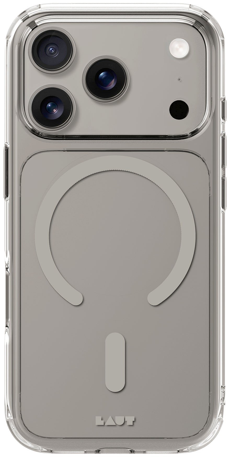 Laut Crystal Fluro - etui do iPhone 17 Pro kompatybilne z MagSafe clear gray