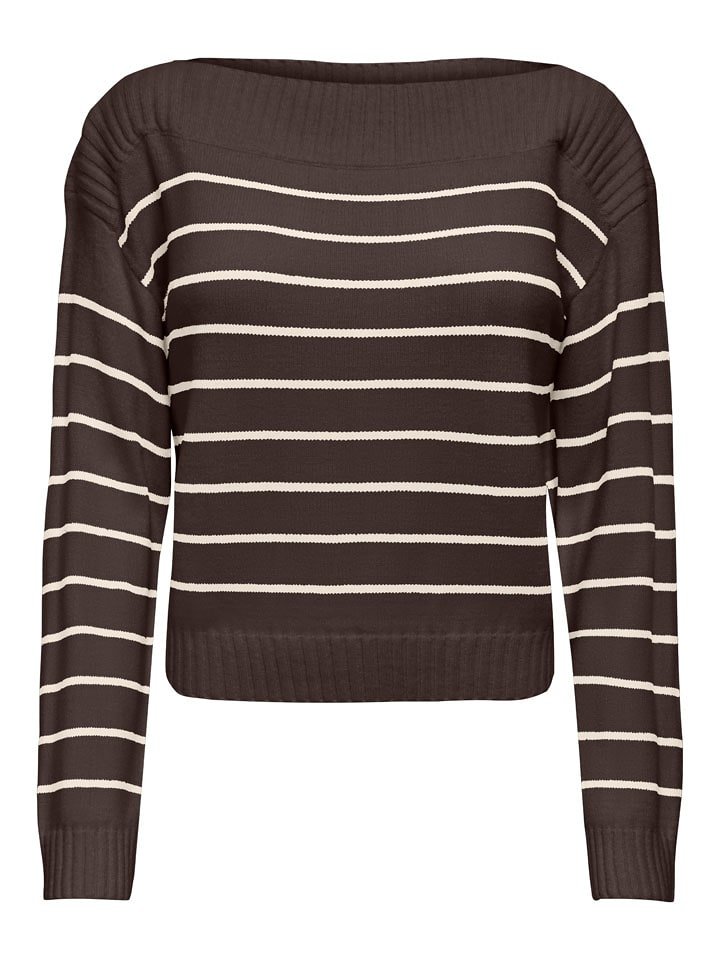 ONLY Sweter w kolorze brązowym