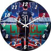 Zegary - Zegar Ścienny dla Dzieci Leo Messi Piłkarz 30 cm - miniaturka - grafika 1