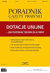 Dotacje unijne jak pozyskać środki dla firmy Halina Kędziora - Prawo Dotacje unijne jak pozyskać środki dla firmy Halina Kędziora - Prawo - miniaturka - grafika 1