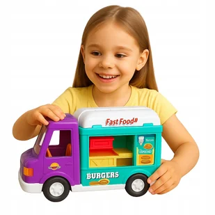 Samochód dla Lalek Kamper Food Truck Auto Fast Food Bus Burger K055 - Akcesoria dla lalek Samochód dla Lalek Kamper Food Truck Auto Fast Food Bus Burger K055 - Akcesoria dla lalek - miniaturka - grafika 1