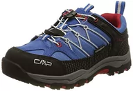 Buty dla chłopców - CMP Kids Rigel Low Trekking Shoe Wp półbuty trekkingowe i turystyczne Uniseks - dzieci , Cobalto Stone Fire , 29 EU - miniaturka - grafika 1