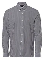 Koszule męskie - Tommy Hilfiger Koszula męska Mężczyźni Slim Fit Bawełna niebieski w paski button down, M - miniaturka - grafika 1