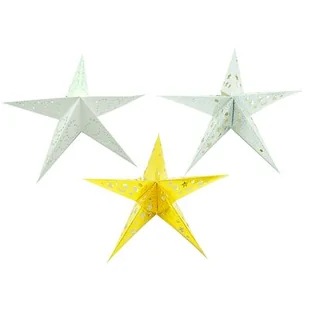 Zawieszka świąteczna gwiazdka 30 cm - Ozdoby bożonarodzeniowe - miniaturka - grafika 1