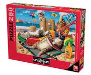 Puzzle - Puzzle 260 Koty na plaży Nowa - miniaturka - grafika 1