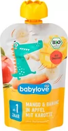 Desery dla dzieci - Babylove, Bio, Mus z Mango, Marchewek i Jabłek, 100 g - miniaturka - grafika 1