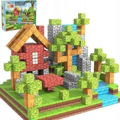 Klocki - ZESTAW 200 KLOCKÓW MAGNETYCZNE KLOCKI KONSTRUKCYJNE KOSTKI SZEŚCIANY PIXELE - miniaturka - grafika 1