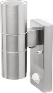 NoName lampa ścienna 5000.257L 110 x 65 x 230 mm stal nierdzewna srebrna twm_957035 - Lampy ogrodowe - miniaturka - grafika 1
