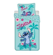 Pościel dla dzieci - Pościel 140x200 Lilo i Stitch Hawaii miętowa poszewka 70x90 - miniaturka - grafika 1