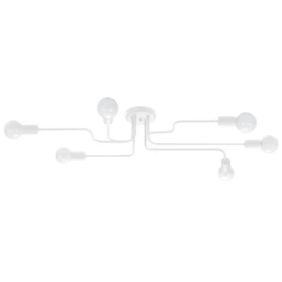 Żyrandol VECTOR 6 biały SOLLUX LIGHTING - Lampy sufitowe - miniaturka - grafika 1