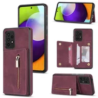 Etui i futerały do telefonów - Dla Samsung Galaxy A52 / A52s Zipper Card Holder Etui na telefon - miniaturka - grafika 1