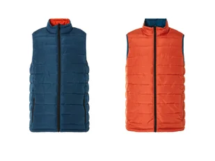 LIVERGY® Kamizelka męska, miękka i ciepła wyściełana (L (52/54), Granatowy/ pomarańczowy) - Kamizelki męskie - miniaturka - grafika 1