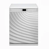 Dekoracje domu - Bluedecor Maskownica na zmywarkę Białe żłobienia 60x80 - miniaturka - grafika 1