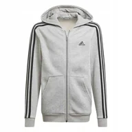 Bluzy dla dziewczynek - Bluza dziecięca Adidas B 3S Fz Hd GQ8903 - miniaturka - grafika 1