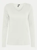 Koszulki i topy damskie - Pieces T-Shirt Billo 17151127 Biały Regular Fit - miniaturka - grafika 1