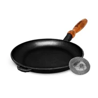 Patelnie - Patelnia Żeliwna Naleśnikowa Maysternya Solidna Ciężka Indukcja Gaz 22 CM - miniaturka - grafika 1