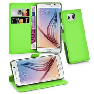 Etui Cadorabo do Samsung Galaxy S6 w kolorze zielonym z magnetycznym zamknięciem na telefon komórkowy - Etui i futerały do telefonów - miniaturka - grafika 1