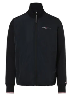 Tommy Hilfiger Męska bluza rozpinana Mężczyźni niebieski jednolity, S - Bluzy męskie - miniaturka - grafika 1