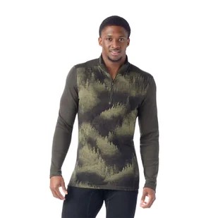 Bluza męska Smartwool Classic Thermal Merino Base Layer 1/4 Zip Boxed - Bluzy narciarskie - miniaturka - grafika 1