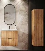 Inne meble do łazienki - Komplet 2 łazienkowych szafek dąb craft złoty Z6-L42 - miniaturka - grafika 1