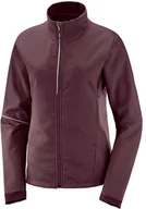 Kurtki i kamizelki sportowe damskie - Salomon Kurtka Salomon Agile Softshell W Winetasting/Heather C13602 - miniaturka - grafika 1