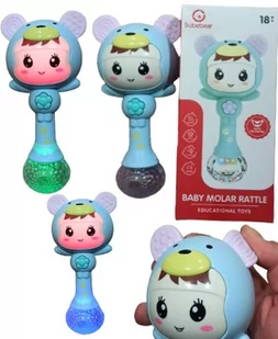 Zabawka Sensoryczna dla niemowląt MIŚ SobeBear 4w1 Grzechotka LED MUZYKA - Grzechotki dla dzieci - miniaturka - grafika 1