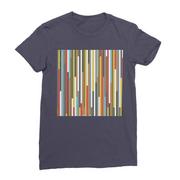 Koszulki i topy damskie - Virgin Teez Abstrakcyjna sztuka premium koszulka damska&s t-shirt US Navy Xl - miniaturka - grafika 1