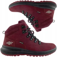 Buty trekkingowe damskie - 4F Damskie Buty Trekkingowe Wodoodporne Ciepłe Skóra Trapery Górskie r. 40 - miniaturka - grafika 1