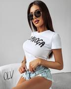 Koszulki i topy damskie - T-shirt damski OLAVOGA MADAME 2024 biały M - Fashionplace - miniaturka - grafika 1