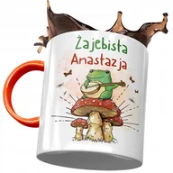 Kubki - Kubek Pomarańczowy Dla Anastazji Any Na Prezent z Nadrukiem ze Zdjęciem + Opakowanie na prezent (wzór 02) - miniaturka - grafika 1