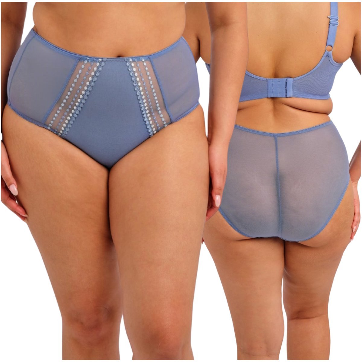 Majtki figi maxi wysokie z siateczki Elomi Matilda EL8906LUE Full Brief L