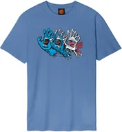 Koszulki męskie - t-shirt SANTA CRUZ EVOLVED HAND FRONT TEE Dusty Blue - miniaturka - grafika 1
