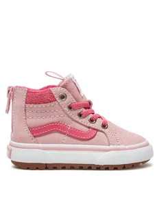 Vans Sneakersy Mte Sk8-Hi Zip VN000D0MBIY1 Różowy - Buty dla dziewczynek - miniaturka - grafika 1