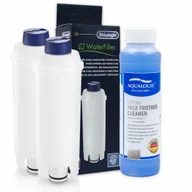Akcesoria i części do ekspresów do kawy - Zestaw Do Delonghi, Filtr DLSC002 2 szt, Aqualogis Latteo 250ml - miniaturka - grafika 1