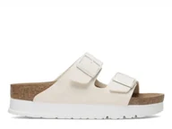 Klapki i japonki damskie - Klapki damskie Birkenstock 1029127 ARIZONA FLEX PLATFORM BFNARROW Beżowe - miniaturka - grafika 1