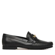 Półbuty damskie - Lordsy Tommy Hilfiger Th Chain Leather Loafer FW0FW08956 Czarny - miniaturka - grafika 1