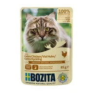 Mokra karma dla kotów - BOZITA Pouch Kawałeczki w sosie 12 x 85 g Kurczak - miniaturka - grafika 1