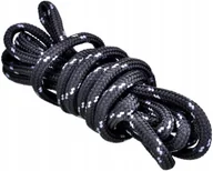 Akcesoria obuwnicze - CZARNE + SZARE paski Sznurówki do Butów Outdoor Adidasów Sznurowadła 200 cm - miniaturka - grafika 1