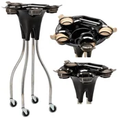 Meble fryzjerskie - Pomocnik fryzjerski wózek stolik na kółkach do farbowania T0144-C do salonu kosmetycznego stolik na statywie - miniaturka - grafika 1