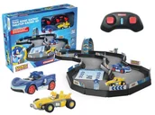 Zabawki zdalnie sterowane - Carrera RC 2,4 GHz Team Sonic Racing(TM) Mini RC - Tabletop Racing Set 45 elementów + auta 2x Sonic - miniaturka - grafika 1