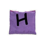 Worki na buty - Akson, Worek gimnastyczny szkolny z literą H, fioletowy - miniaturka - grafika 1