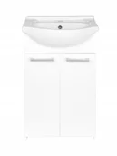 Szafki łazienkowe - Elita Zestaw szafka z umywalką 50 cm FORMICA wysoki połysk - miniaturka - grafika 1
